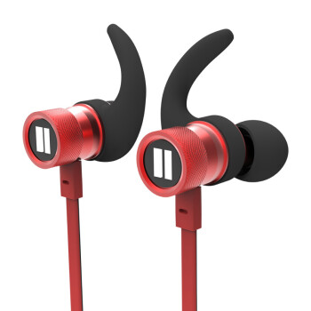 影级 iNSIST PG5-BT蓝牙耳机 无线运动颈挂式耳塞 双耳入耳式跑步挂脖耳麦 黑红