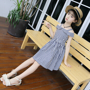 7女童连衣裙5儿童小孩夏天裙子8时尚公主夏天9十岁洋气小学生 黑色