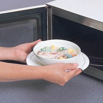日本进口精工隔热托盘 端菜盘 进口微波炉垫 带把手lxp