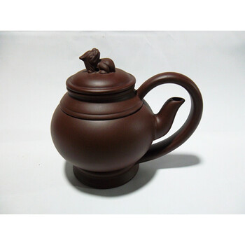 2件8折茶壶紫砂壶转心壶时来运转壶紫泥手工手把壶球孔观赏壶宜兴紫砂