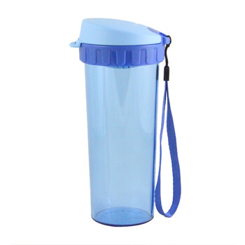 特百惠Tupperware 500ml新颜色茶韵随心杯两件套 带滤格 纯净蓝&海棠红(双色)