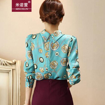 米诺萱-2015秋冬新品印花衬衫K626# 花色 L