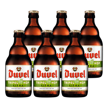 督威（DuveL）三花IPA精釀啤酒 330ml*6瓶 比利時原瓶進口