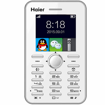 海尔(Haier) M312 移动/联通2G 卡片手机 儿童手机 珠光白