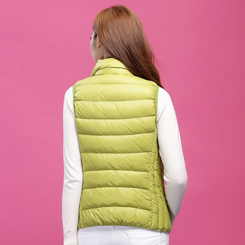 
                                        高梵 2015秋冬新款潮修身显瘦轻薄羽绒服马甲女短款时尚百搭女装外套 GM1510012A 橄榄绿 L/165                