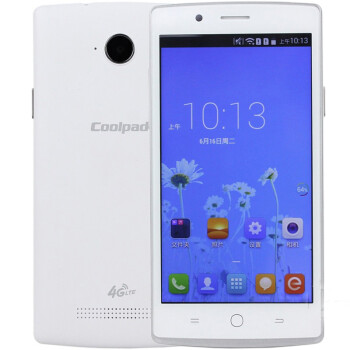 酷派 8712  双卡双待手机 白色 移动4G(512MB RAM+4G ROM)标配版