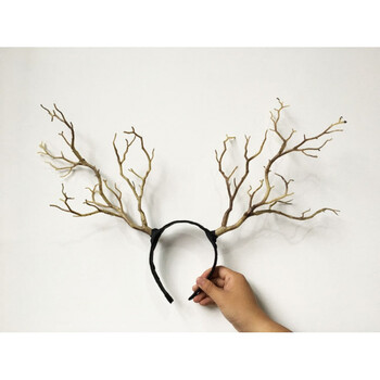 欧美森女树枝发箍写真夸张发饰森林系派对鹿角头饰饰影楼舞台派对