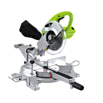 10寸双滑杆多功能锯铝机 斜切锯 45度角 合金 木材切割机 灰色石材