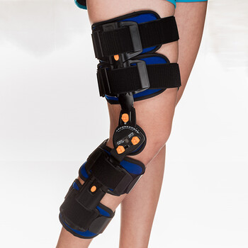 mz可调膝关节固定活动支具卡盘式 下肢膝关节固定器及术后康复夹板