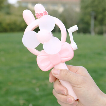 手握卡通手摇夏季可爱儿童手压小风扇 学生迷你创意 手持手动降温