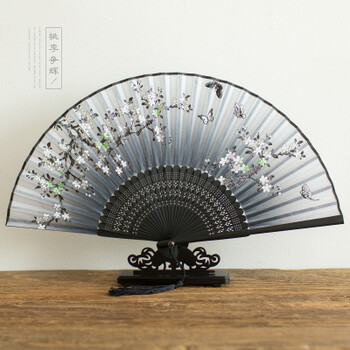 折扇 扇子中国扇古风夏季男女汉服日式和风动漫女舞蹈道具 桃李争辉