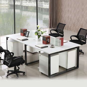 一茶一坐办公家具 时尚职员办公桌 简约现代 员工卡座工作位 办公工位