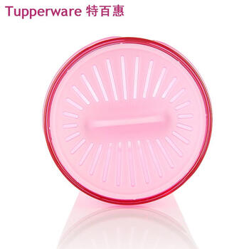 特百惠Tupperware正品茶韵随心杯500ml塑料带盖带茶隔运动水杯子学生水杯儿童水杯 蓝色+新粉色