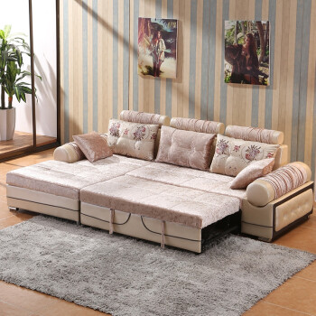 范米莉(fame lee)简约现代布艺沙发床可折叠 客厅 小户型多功能折叠