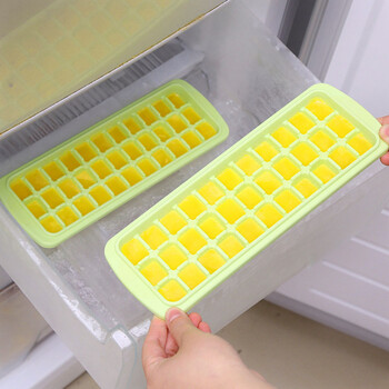 家用创意冰格 制冰机家用 冰块盒 冰箱制冰盒 diy制冰器 33格冰格冰铲