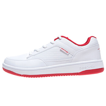 德尔惠deerway 男款低帮篮球鞋 男士耐磨运动鞋 1231313a 白色 41