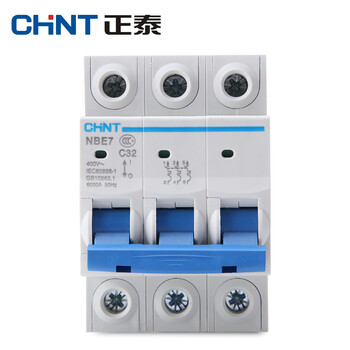 正泰断路器3p 空气开关 家用小型 三相40a 空开总闸保护nbe7 dz47 3p