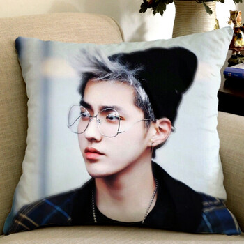 个性diykris吴亦凡抱枕来图定制定做沙发靠垫抱枕头生日礼物礼品 深