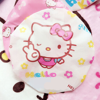 卡通可爱水浴帽淋浴沐浴帽女头套洗澡帽子焗油帽厨房油烟 剪刀手kt