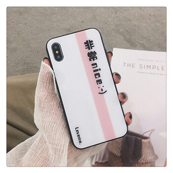 非常nice玻璃壳6splus苹果x手机壳iphone7/8plus女款全包防摔新款 6