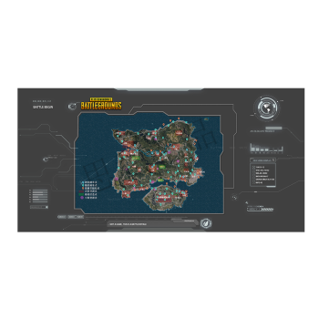 Pubg绝地求生大逃杀吃鸡steam三级头包98k游戏周边鼠标垫超大加厚地图40x80 图片价格品牌报价 京东