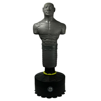 硅胶人形拳击沙袋不倒翁 散打立式家用人型靶宣泄假人沙包 黑硅胶全人