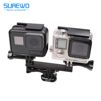 Surewo For Gopro配件铝合金双头转接大疆运动相机测评对比拍摄支架金属双头转接 图片价格品牌报价 京东