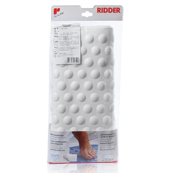 
                                        
                                                            德国瑞德 RIDDER 椭圆形足底按摩浴室防滑垫 环保橡胶材质 38×89cm 白色 68101                