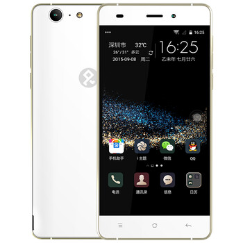 大Q手机 Q6426 腾讯游戏 智能手机 移动4G 双卡双待 极光白