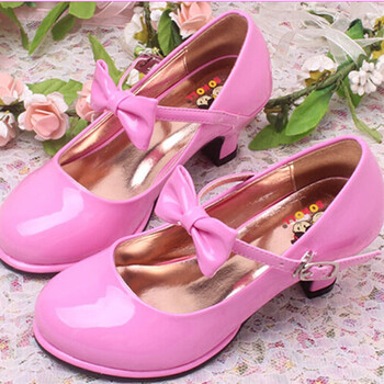 女童高跟鞋公主鞋小皮鞋软底主持儿童表演六一女小孩童鞋跳舞单鞋