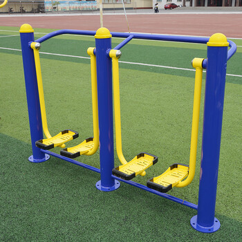 社区广场老年人家用运动体育用品漫步机 膨胀螺丝式双人漫步机【图片