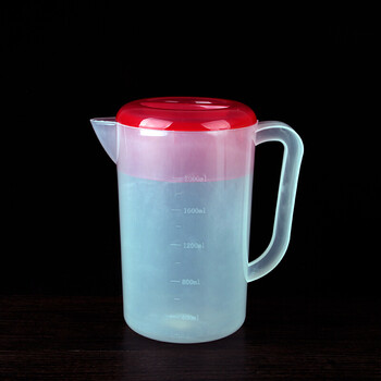 量筒刻度杯液体量杯奶茶咖啡烘焙计量杯称量工具烧杯 普通2000ml(红)