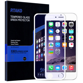 
                                        Rtako 苹果7/6s/8plus钢化膜全屏覆盖全玻璃iPhone7Plus手机贴膜防窥防偷看复盖 7P/8Plus【全屏全玻璃】防窥版 白色                