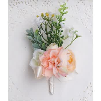 香槟色森系欧式新娘新郎伴娘伴郎结婚仿真胸花手腕花开业庆典会议 a款