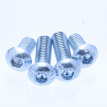 8级镀锌内六角螺丝 环保锌内六角 圆柱头内六角 m3*6(10只)