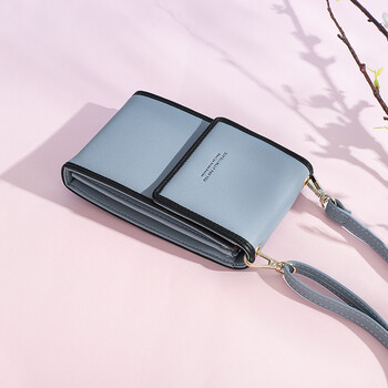 手机包女2018新款迷你斜挎夏天装放手机的小包包袋韩版潮 蓝色