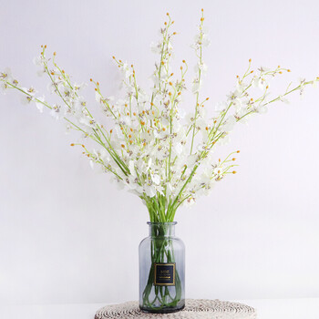 白色花瓶 白跳舞兰8束 尺寸信息见详情页