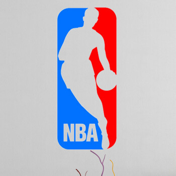 古人思NBA图标标志标示墙贴纸打篮球男生寝室宿舍装饰体育教室贴纸大