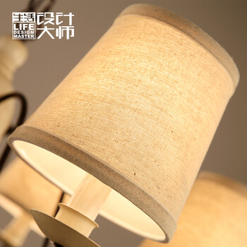 生活设计大师美式乡村吊灯客厅吊灯地中海创意餐厅灯咖啡厅8头小鸟吊灯