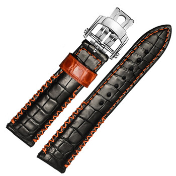 aquanaut手雷潜水员男士手表带真皮表链配件层次感设计手工定制表带