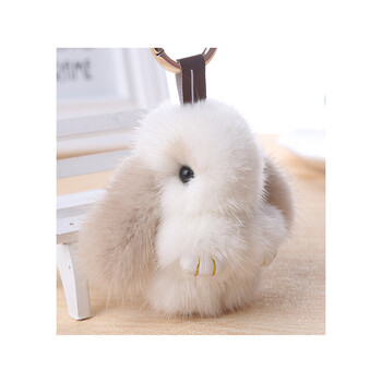 小兔子毛绒玩具迷你挂饰挂件手机垂耳兔公仔水貂毛皮草儿童玩偶包情人