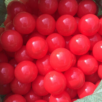 波波球批发玩具球儿童游乐场透明黑黄白色 红色环保加厚7cm海洋球00个