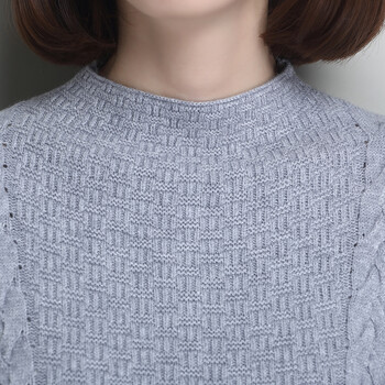 忆裳媚儿针织衫女2016春装新款韩版修身针织打底衫女潮流时尚针织毛衣女春8031 黑色 XXL