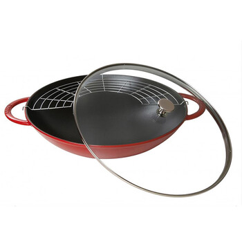 Staub进口珐琅铸铁炒锅 37cm
