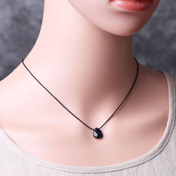 锁骨链蓝砂石吊坠简约百搭配饰脖颈素雅美观脖子饰品 吊坠小巧精致,看