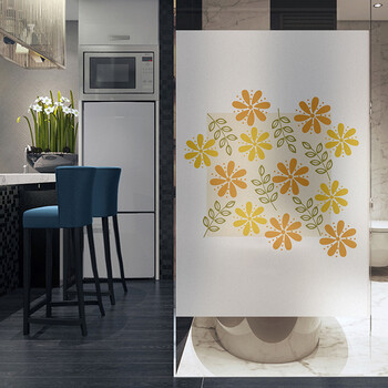 静电窗户玻璃贴纸移门贴卫生间透光不透明磨砂玻璃贴膜浴室窗花纸 宽