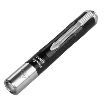 Fenix  手电筒LD02 V2.0 笔型AAA暖白光 紫外光双光源钥匙扣手电 黑色