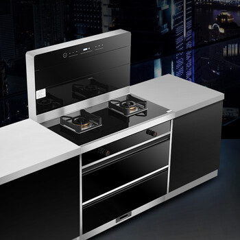 川皇p900c集成灶 侧吸式自动清洗抽油烟机灶具消毒柜套装 集成灶具