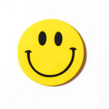 磁铁片磁扣黑板吸铁石玩具圆形黄色白板软胶磁贴磁钉磁粒笑脸教具