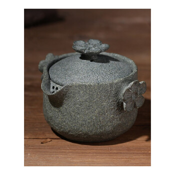 天然石头茶壶 手工石壶茶器 创意功夫茶具惠安石雕茶壶 祥云壶